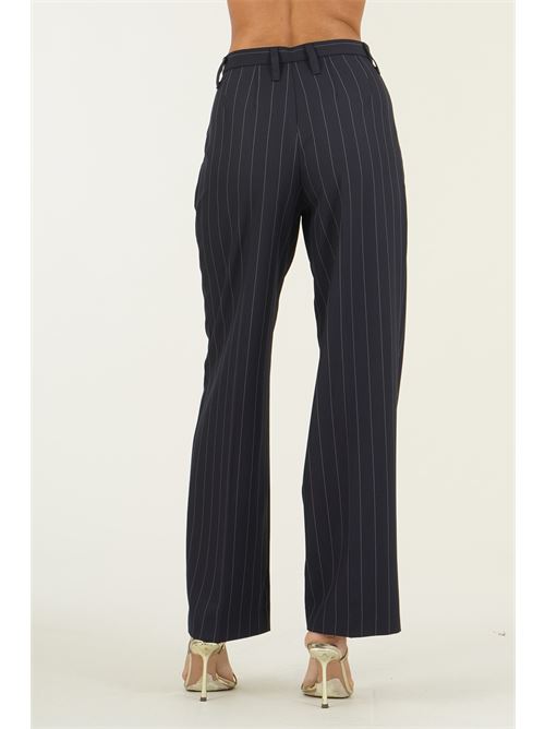 Pantalone palazzo gessato Elmas Phil | 011259BLU